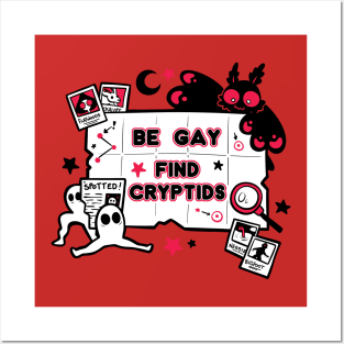 Be Gay Find Cryptids Posters and Art